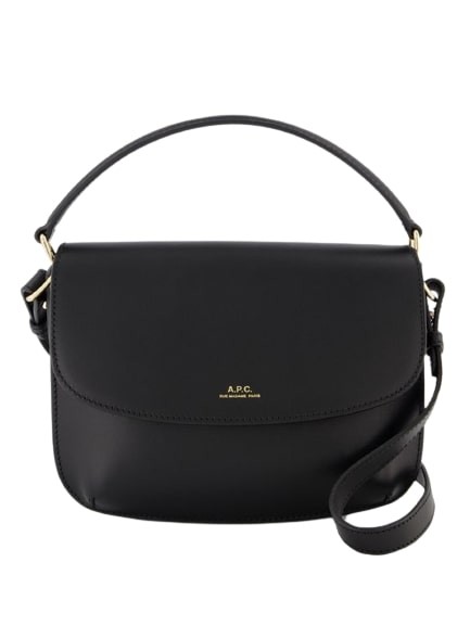 Apc Sarah A Strap Mini Hobo Bag  - Black - Leather