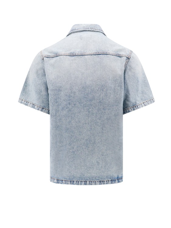 Shop Haikure Denim Shirt With Used Effect In Blue
