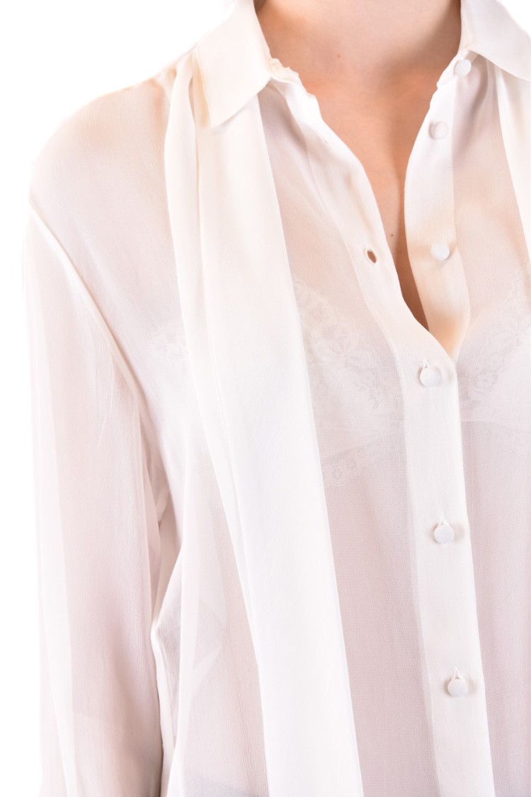 Philosophy Di Lorenzo Serafini Raw-edge Long-sleeve Shirt In Purple
