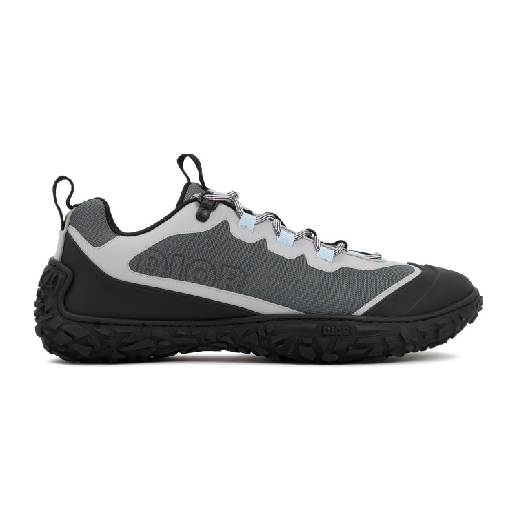 Dior Gray Izon Hiking Sneakers In Black