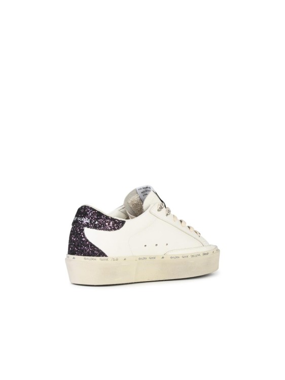 Shop Golden Goose Hi Star' White Leather Sneakers