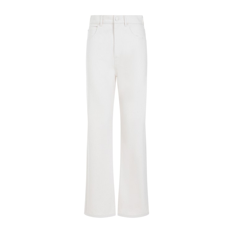 Shop Max Mara Achille White Cotton Pants