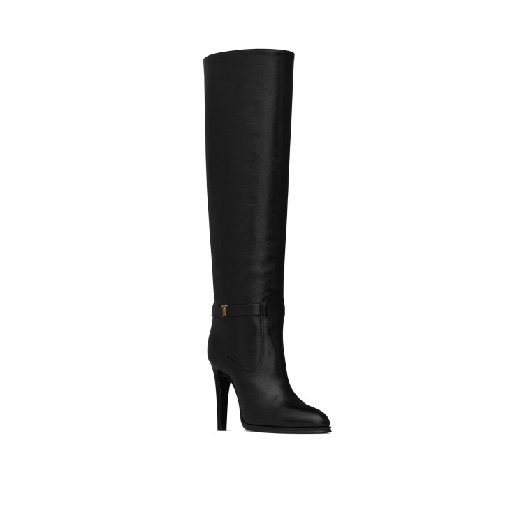 Shop Saint Laurent Diane 100 Boots In Black