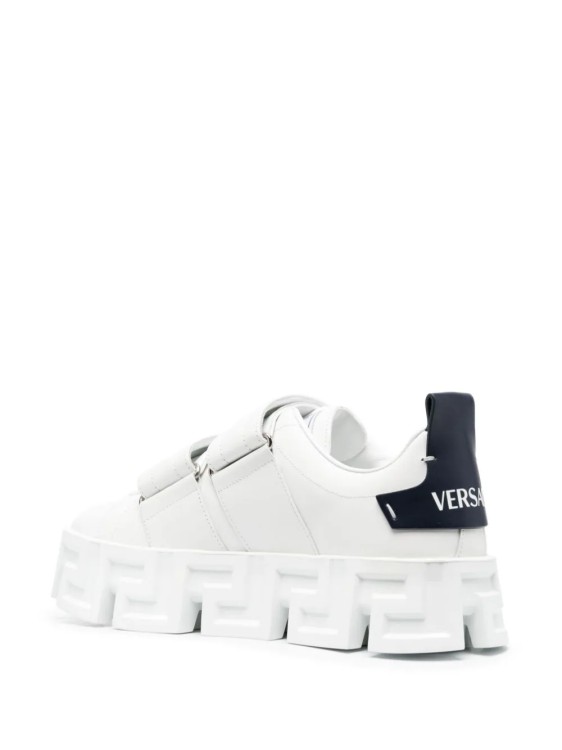Shop Versace Sneakers Greca Portico White/navy Blue