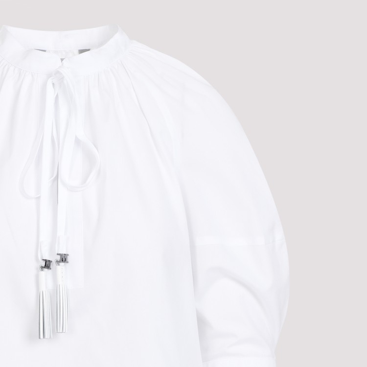 Shop Max Mara Carpi Off White Cotton Shirt