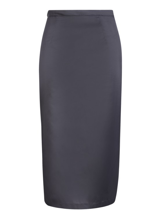 Maison Margiela Sheer A-line Midi Skirt In Black