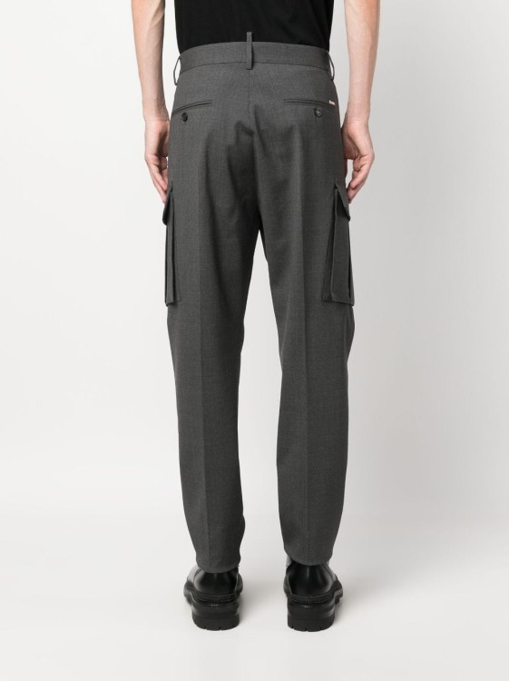 Shop Dsquared2 Drop-crotch Cargo Trousers In Grey