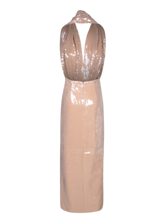 Shop 16arlington Smoke Sequin Midi Dress In Neutrals
