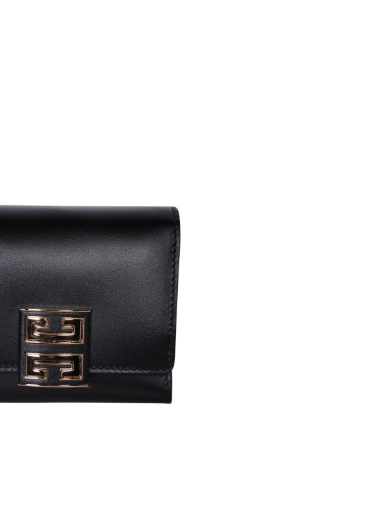 Shop Givenchy Leather Wallet In Grey