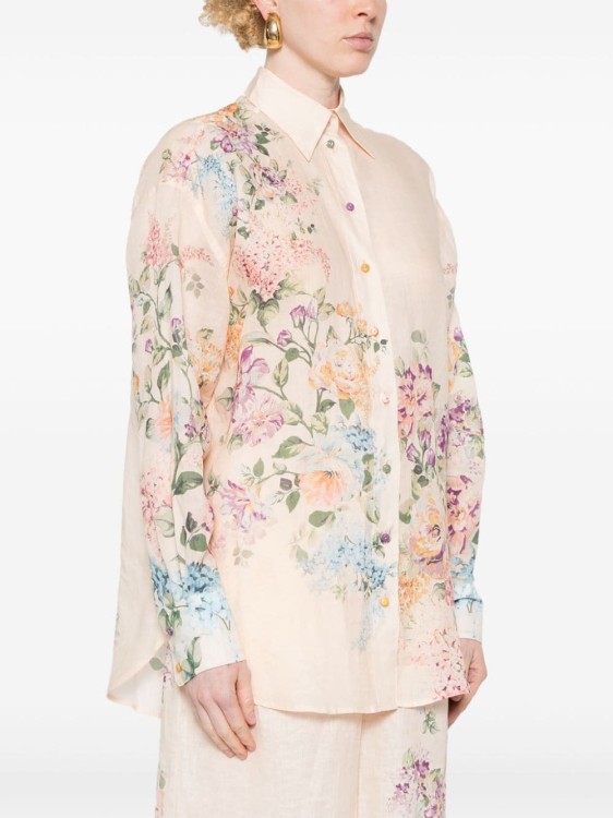 Shop Zimmermann Halliday Floral-print Shirt In Multicolor