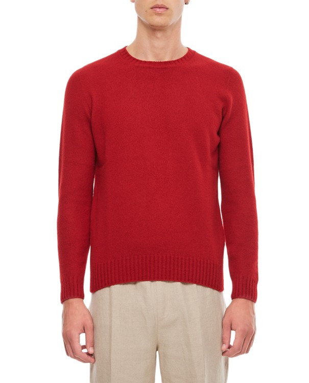 Shop Drumohr Crewneck Wool Sweater In Red