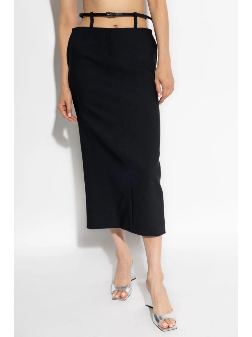 Attico Midi Skirt In Black