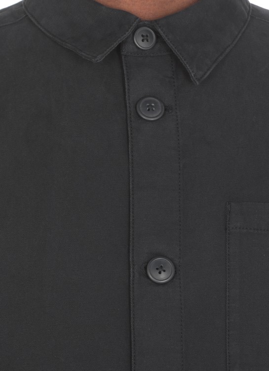 Shop Barbour Washed Oversize Shirt In Black