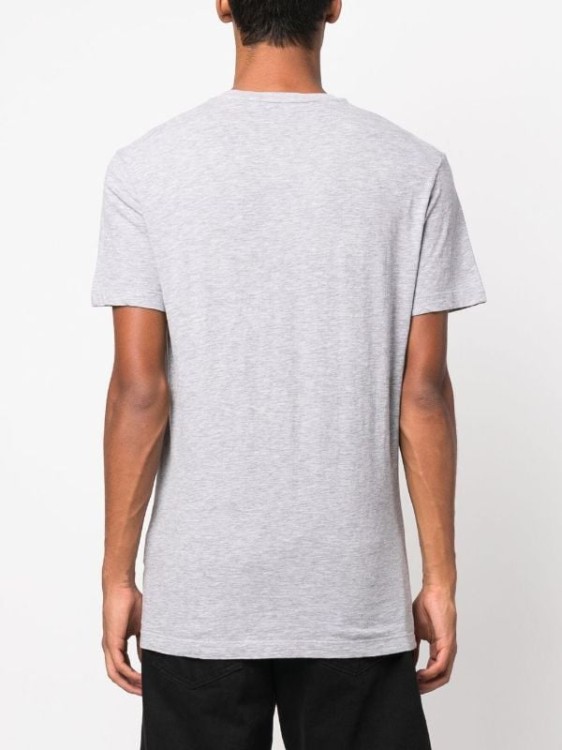 Shop Dsquared2 Reverse Logo-print Grey T-shirt In White
