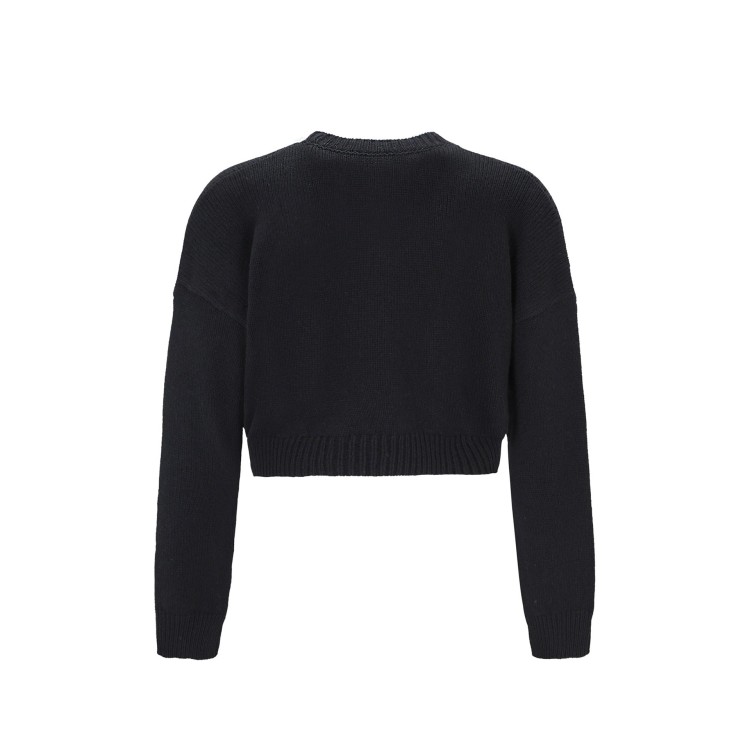 Shop Dolce & Gabbana Cropped Pullover In Black