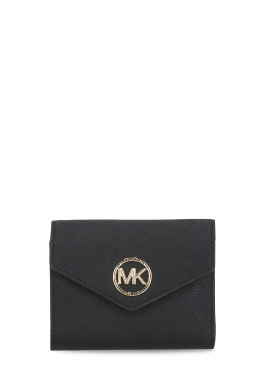 Shop Michael Michael Kors Carmen Wallet In Black
