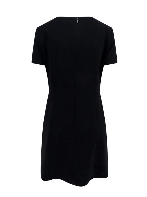Shop Versace Viscose Dress With Medusa Detail In Black