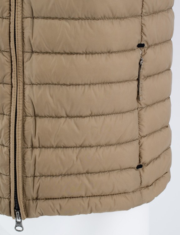Shop Parajumpers Padded Down Gilet In Brown