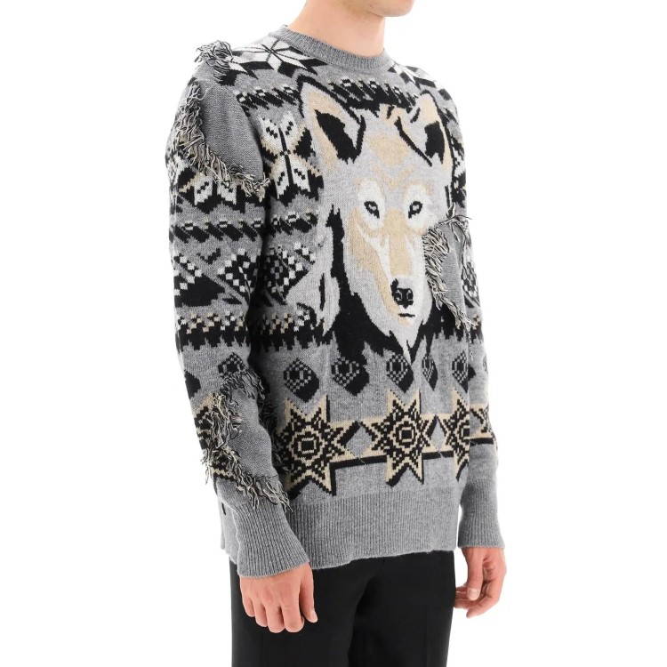 Shop Etro Wool Sweater In Grey