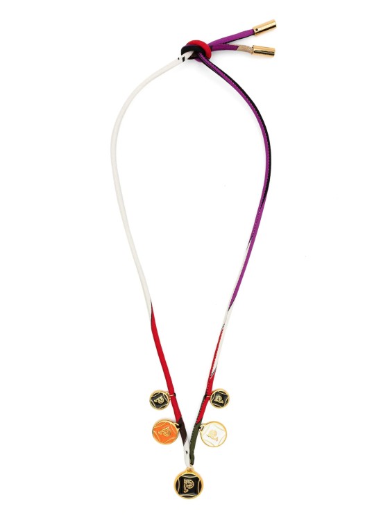 Shop Pucci Multicolored Charm-detail Necklace