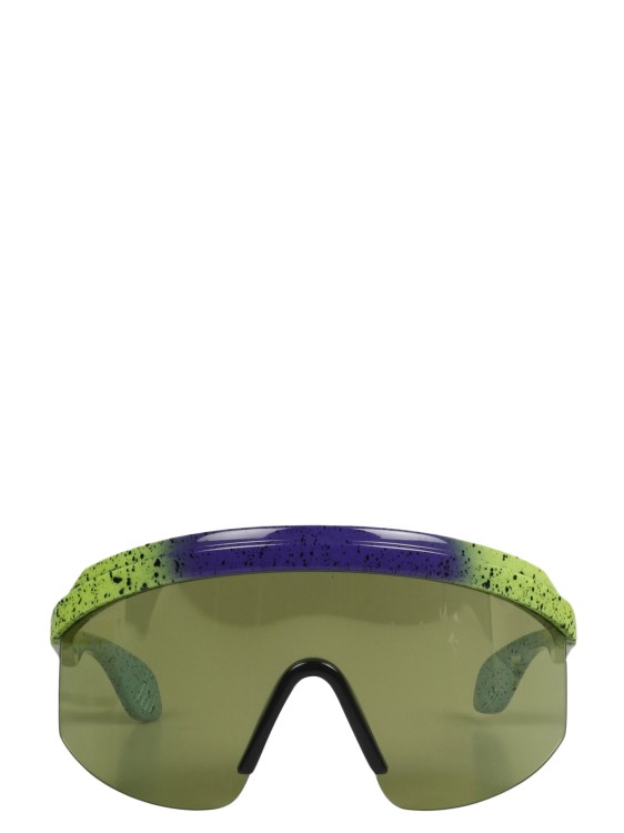 Shop Gucci Mask Frame Sunglasses In Green