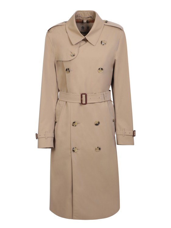 BURBERRY BEIGE DOUBLE-BREASTED TRENCH COATS