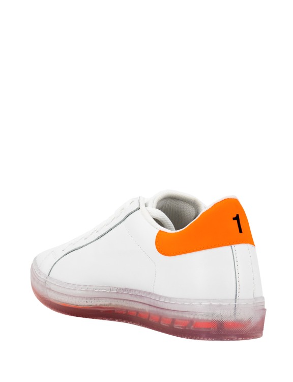 Shop Kiton Calfskin Sneaker In White