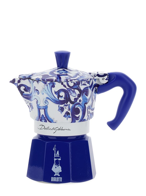 Dolce & Gabbana Express Medium Bialetti' Blue And White Moka With Blu ...