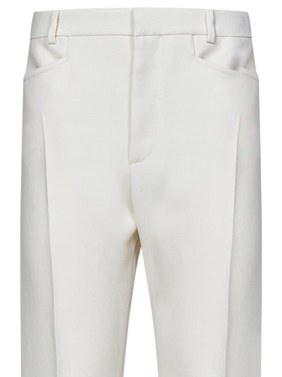 Shop Tom Ford Tailored Ankle-length Trousers In White