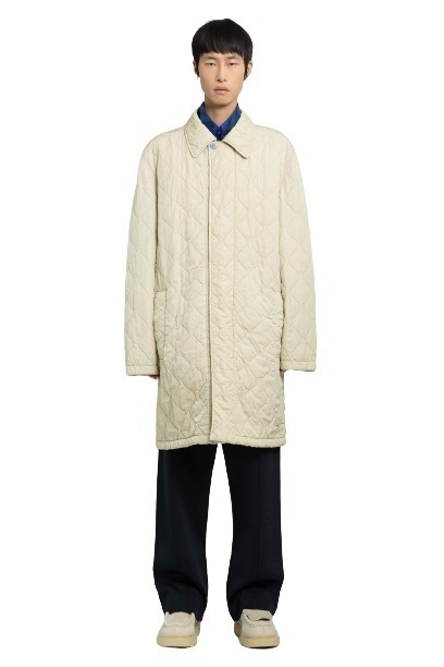 Burberry Mid-length Quilted Nylon Car Coat In Neutrals