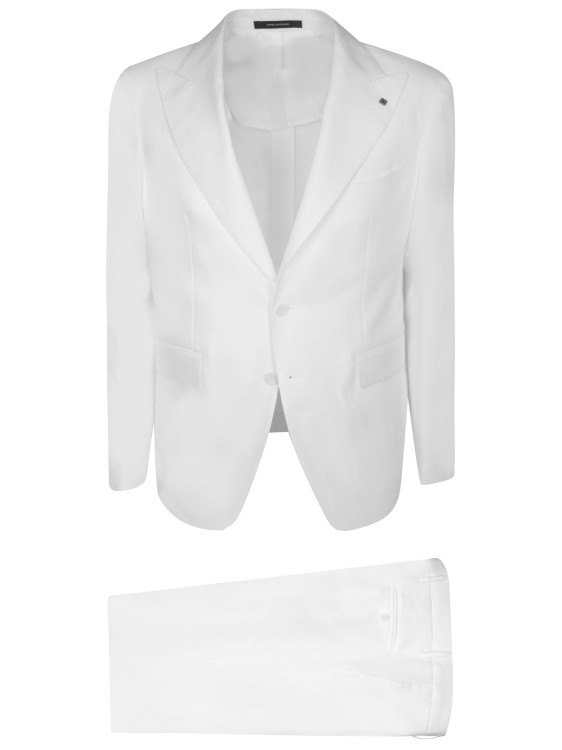 Shop Tagliatore Linend Suit In White