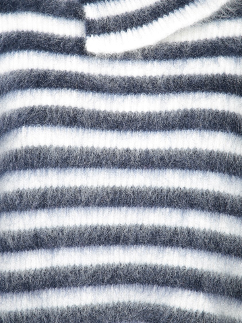 Jacquemus Marina Striped Wool-blend Sweater In Blue