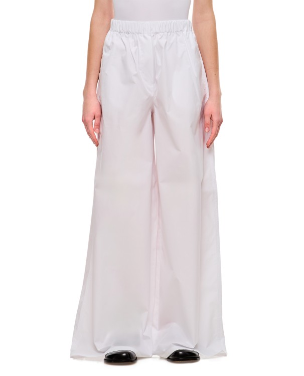 Shop Max Mara Navigli Popeline Pants In White