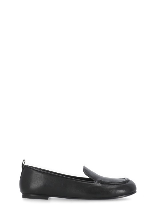 Shop Prmt Black Premiata Leather Loafers