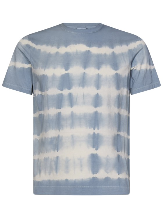 Shop Malo Powder Blue Cotton Jersey T-shirt