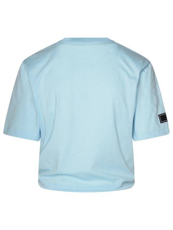Shop Versace Logo 80's T-shirt In Blue