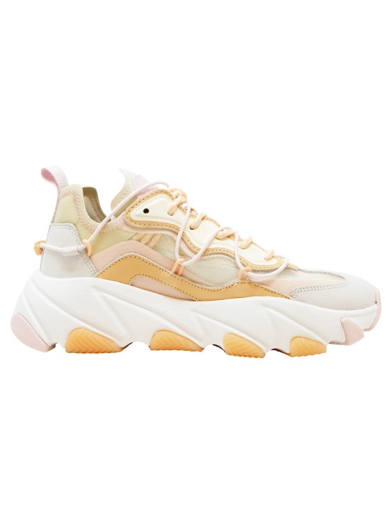 Ash Rose/orange Leather Extrabis02 Sneakers In Multicolor