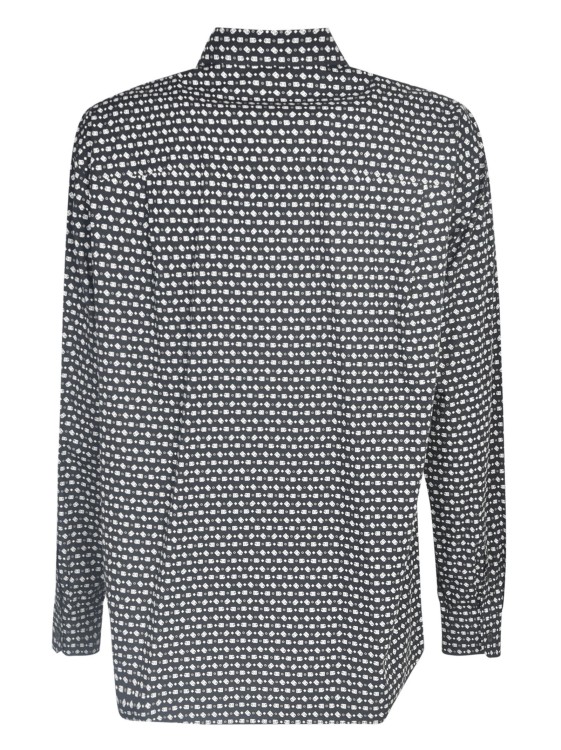 Shop Dolce & Gabbana Geometric-print Cotton Shirt In Black