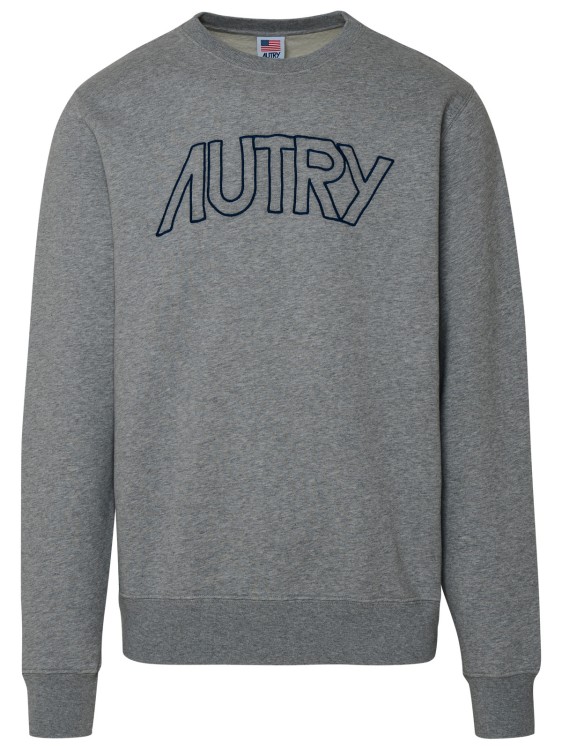 Shop Autry Written Logo Sweatshirt In Grey