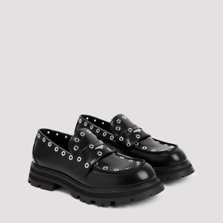 Shop Alexander Mcqueen Black Leather Loafer