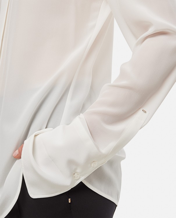Shop Sportmax Leila Long Sleeve Shirt In White