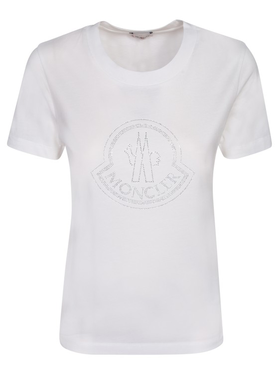 Moncler Logo T-shirt Made Of Cotton In White