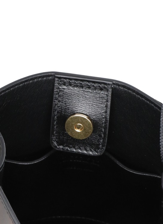 Shop Jil Sander Tangle Ring Shoulder Bag In Black