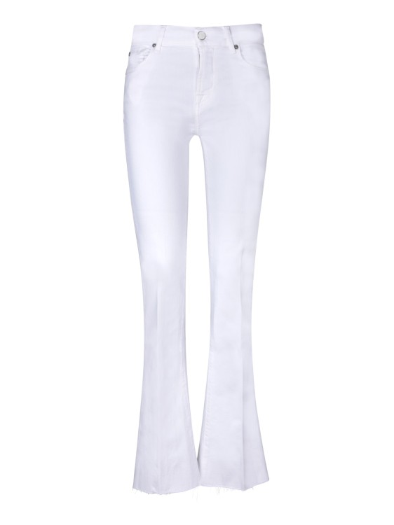 7 For All Mankind Bootcut Jeans In White