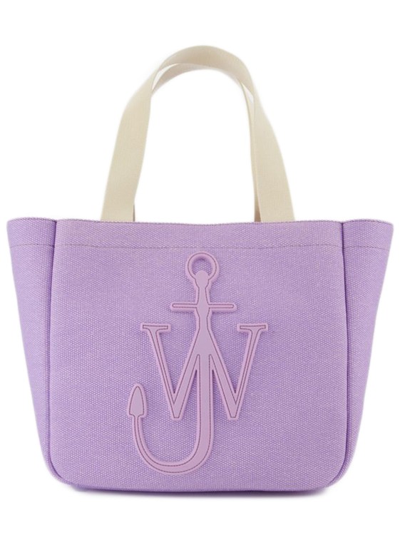 Jw Anderson Cabas Tote Bag  - Lilac - Cotton In Purple