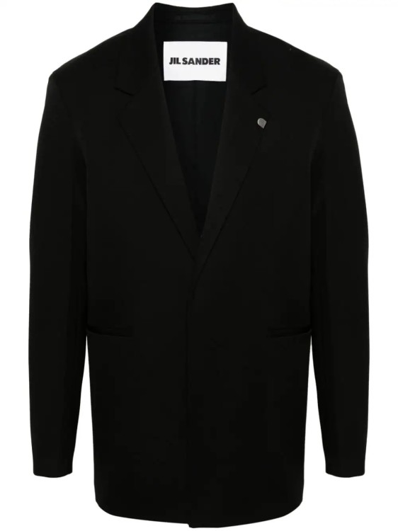Shop Jil Sander Black Single-breasted Jacket