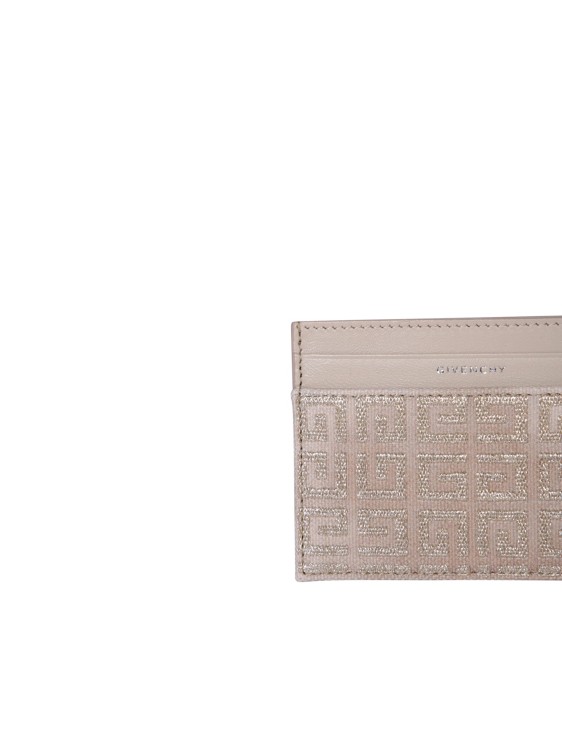 Shop Givenchy Leather Cardholder In Neutrals