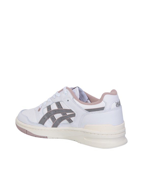 Shop Asics White/ Pink Ex89 Sneakers