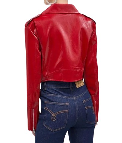 Shop Moschino Red Wrinkle-resistant Jacket