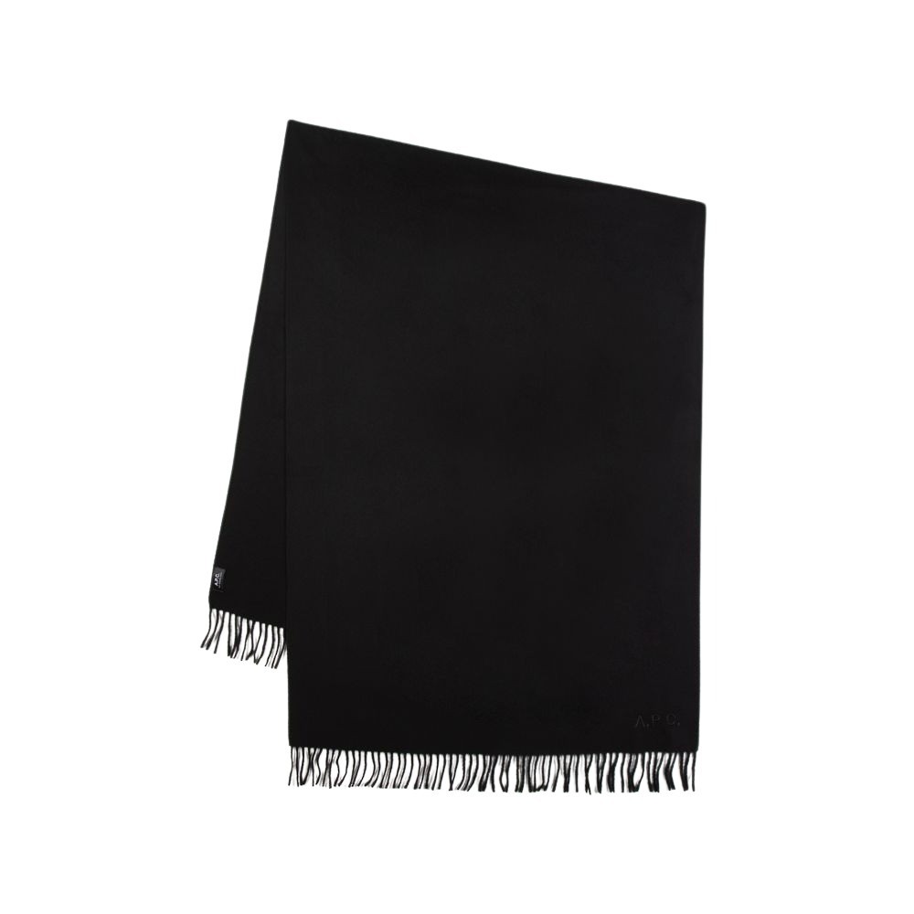 Apc Alix Scarf - Wool - Black In Black
